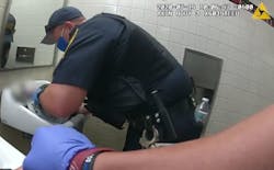 New Jersey Transit police officers jumped into action to save the life of a newborn baby girl on Tuesday. New Jersey Transit police officers jumped into action to save the life of a newborn baby girl on Tuesday.