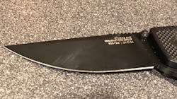 The 3.4' straight edge does its job. There is also a partially serrated option. The 3.4' straight edge does its job. There is also a partially serrated option.