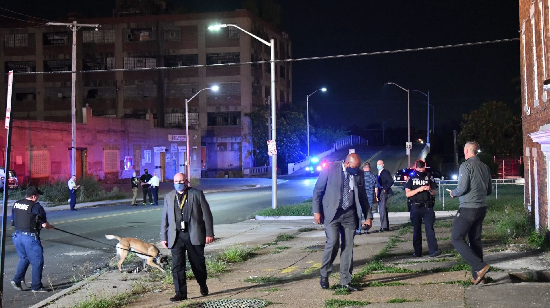 Investigators are at the scene of a shooting on W. Lafayette Ave. near North Bentalou Street.