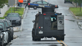 A barricade situation in East Baltimore in the 1700 block of E Chase Street.