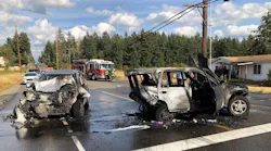 A Pierce County Sheriff's deputy and an off-duty Tukwila police officer are being credited with saving the life of a young girl following a fiery crash over the weekend.