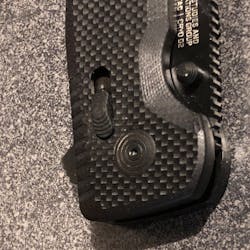 The XR Locking mechanism is a spring-loaded slide button. The thumb-stud optional opening devices are ambidextrous. The XR Locking mechanism is a spring-loaded slide button. The thumb-stud optional opening devices are ambidextrous.