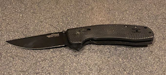 The SOG-TAC XR is a functional, basic folding lock blade knife of reasonable size for convenient carry.