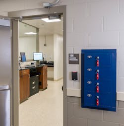 The Prisoner Processing area for the Wilbraham (Mass.) Police Department The Prisoner Processing area for the Wilbraham (Mass.) Police Department