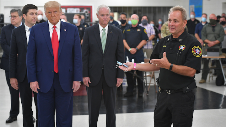 President Trump Backs Law Enforcement During Trip to ...