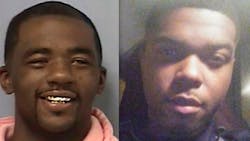 Demarcus Donnell Parker, left, and Officer Oliver Johnson Demarcus Donnell Parker, left, and Officer Oliver Johnson