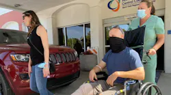 A San Luis Obispo County Sheriff's Deputy Ted Lehnhoff, who was wounded in an ambush by a known member of a white supremacist gang, was released from the hospital on Sunday.