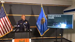 Tulsa Police Chief Wendell Franklin, who spoke at a new conference on Monday, urged the public to refrain from watching the videos that show what unfolded during the June 29 shooting that wounded Sgt. Craig Johnson and Officer Aurash Zarkeshan. Tulsa Police Chief Wendell Franklin, who spoke at a new conference on Monday, urged the public to refrain from watching the videos that show what unfolded during the June 29 shooting that wounded Sgt. Craig Johnson and Officer Aurash Zarkeshan.