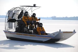 While the Hennepin County Sheriff&apos;s Office&apos;s airboats are mainly used during the Spring and Fall, they do use them in the winter too.