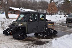 Polaris UTVs outfitted with tracks have proven to be one of the best options for cold weather for the Hennepin County Sheriff&apos;s Office.
