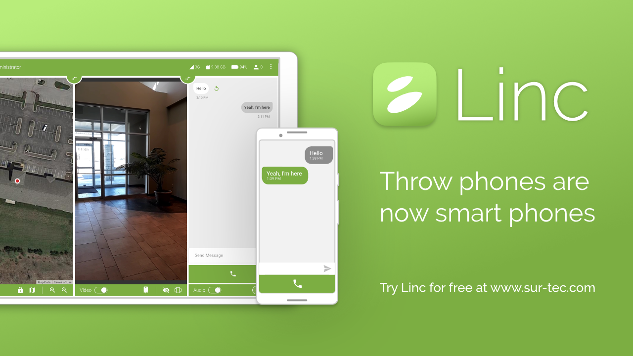 Linc Wirelesss Throw Phone System Officer