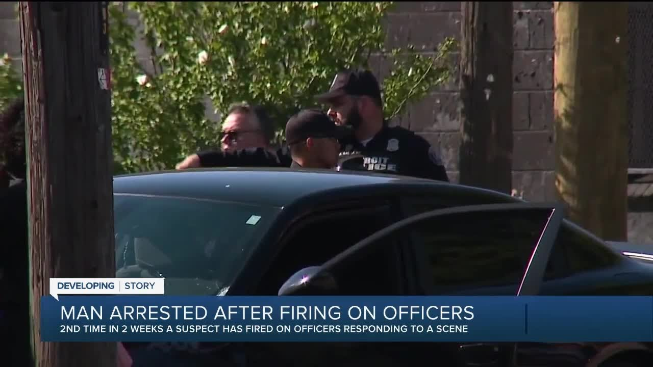 Man Arrested After Firing on Detroit Police Officers | Officer