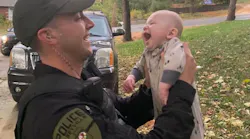 The 4-month-old was choking on formula as his mother began to panic, but Caseyville Police Officer Travis Hoguet remained calm and relied on his training.