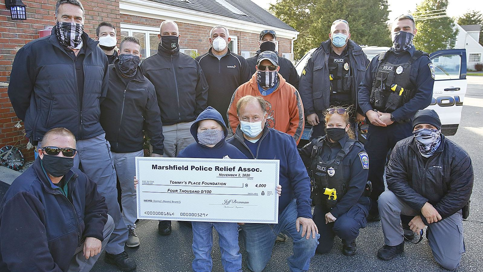 Marshfield, Mass. police raise money to help sick children.