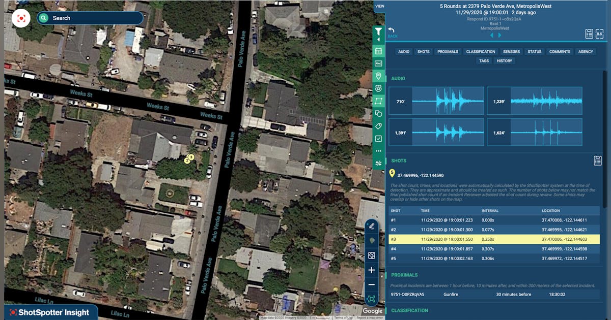 Shotspotter Releases New Shooting Investigation Tool | Officer
