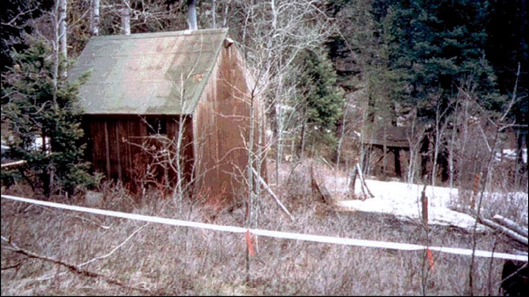 This cabin in Montana is where Kaczynski lived at the time of his arrest.