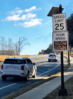 Radarsign TC-600 on duty in Alpharetta, GA Radarsign TC-600 on duty in Alpharetta, GA