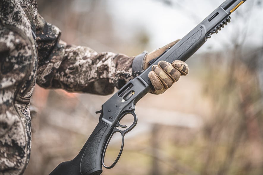 Traditional looks and styling with contemporary upgrades mean the lever action rifle could serve you well... if need be.