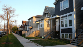 Chicago police say officers chased a suspect on foot to this location in the 5200 block of west Eddy Street early March 31, 2021. The chase ended in the suspect being fatally shot.