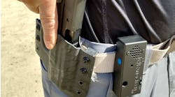 The RangeTech Shot Timer doesn&apos;t take up much space on the belt. It is controlled by an app on the user&apos;s smart phone. You&apos;re looking at Lindsey&apos;s new On Your 6 Designs holster for his FNP-9.