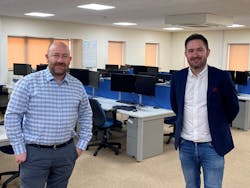 Andy Peet, CFO pictured with Rob Sinclair, CEO at Altia-ABM&rsquo;s head office in Nottingham.