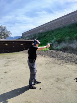 The RangeTech Shot Timer can be used to improve shooting skills. Lindsey recommends using the One-and One Drill on a regular basis. The RangeTech Shot Timer can be used to improve shooting skills. Lindsey recommends using the One-and One Drill on a regular basis.