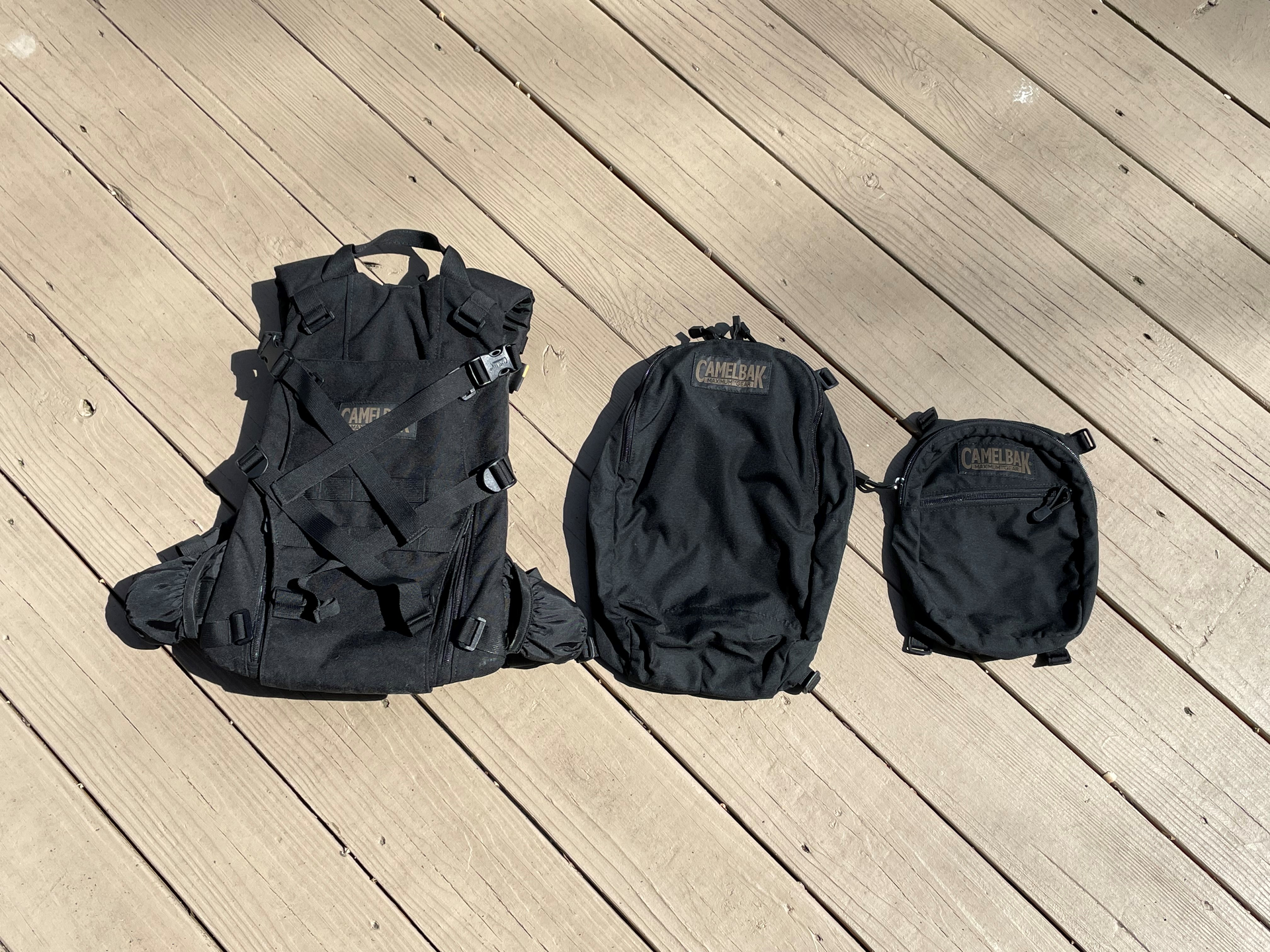 An older CamelBak Transformer