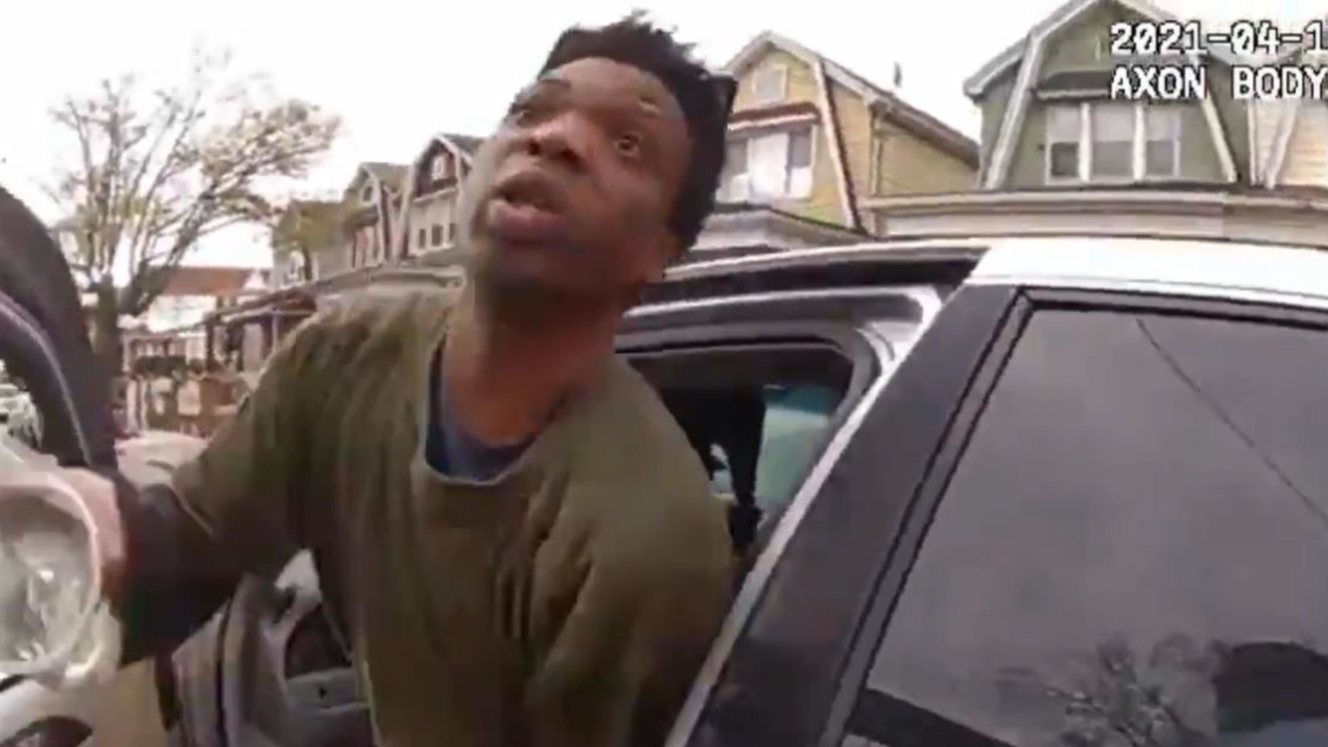 Lionel Virgile is seen in a still image from body camera video footage.