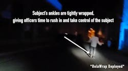 Wrap Technologies, Inc. released new bodycam footage of a successful BolaWrap deployment restraining a non-compliant subject. Wrap Technologies, Inc. released new bodycam footage of a successful BolaWrap deployment restraining a non-compliant subject.