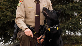 K9 Wesson and handler.