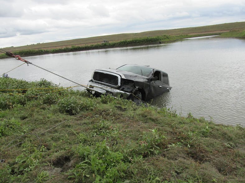 Pulling Truck From Water