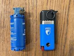 Liberty Dynamic device (trainer) on right as compared to traditional device (trainer) on left. Liberty Dynamic device (trainer) on right as compared to traditional device (trainer) on left.