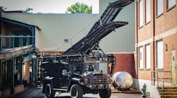 The BEAR MARS, Lenco’s largest armored transport vehicle with the Mobile Adjustable Ramp System (MARS) by Patriot3, is equipped with Meritor’s axles and suspension. The BEAR MARS, Lenco’s largest armored transport vehicle with the Mobile Adjustable Ramp System (MARS) by Patriot3, is equipped with Meritor’s axles and suspension.