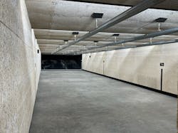 The indoor range at the Tyndall Air Force Base in Florida is seen. The indoor range at the Tyndall Air Force Base in Florida is seen.