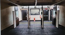 The indoor range at the Tyndall Air Force Base in Florida is seen. The indoor range at the Tyndall Air Force Base in Florida is seen.