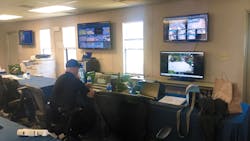 Dejero connectivity solutions enabled SDPD officers and incident commander to monitor live video and access mission critical apps from the Joint Operations Center command post and the SDPD headquarters during the 2021 US Open Dejero connectivity solutions enabled SDPD officers and incident commander to monitor live video and access mission critical apps from the Joint Operations Center command post and the SDPD headquarters during the 2021 US Open