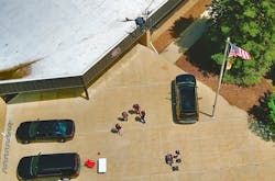 A drone is sent up into the air as part of Adorama Business Solutions’ Drone Demos Days. A drone is sent up into the air as part of Adorama Business Solutions’ Drone Demos Days.