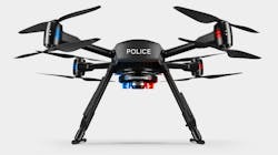 Police officers and firefighters will learn how to fly drones like the Spartacus Max in Aquiline Drones&rsquo; Flight to the Future online program. The Connecticut-based company is offering tuition-free enrollment to first responders from now until the end of the year. Photo Courtesy of Aquiline Drones.