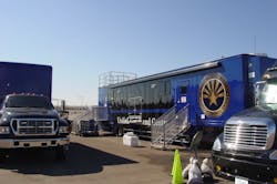A command unit is seen at the Glendale Regional Public Safety Training Center. A command unit is seen at the Glendale Regional Public Safety Training Center.