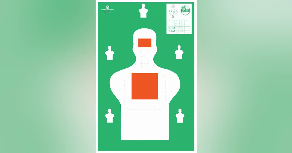 SQT-A1 RCSO Paper Target | Officer