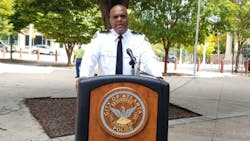 Atlanta Deputy Chief Charles Hampton discusses the city's increasing homicides Monday after hitting just more than 100 murders. Atlanta Deputy Chief Charles Hampton discusses the city's increasing homicides Monday after hitting just more than 100 murders.