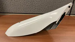 The side mirror from a Chevrolet Camaro that struck a Clayton County, GA, police officer trying to break up a group of street racers Saturday.