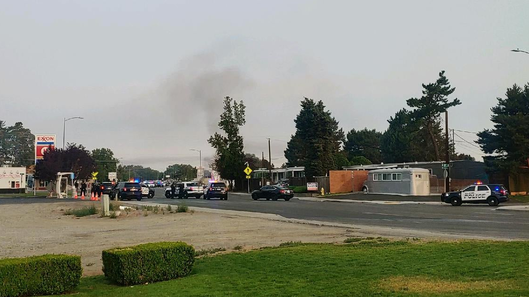 A 43-year-old man killed four people and burned three homes before dying in his burning pickup truck during a shootout with West Richland police Wednesday.