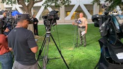 San Bernardino County Sheriff Shannon Dicus speaks to the media during a press conference Tuesday afternoon. San Bernardino County Sheriff Shannon Dicus speaks to the media during a press conference Tuesday afternoon.