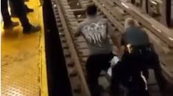 The video shows a 60-year-old man face down on the subway tracks at the 149th Street-Third Avenue station after he fainted and fell and the light of an oncoming train getting brighter at the end of the tunnel.