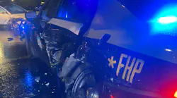 A Florida Highway Patrol car was struck by a Tesla on autopilot near Orlando, FL, on Saturday.