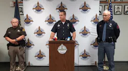 Capt. Jeff Roby with the Nebraska State Patrol speaks during a news conference on Wednesday after a trooper was shot during a standoff.