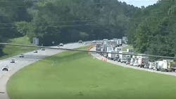 A chase in a stolen police car started in west Birmingham, AL, and ended on Interstate 459 in Hoover on Wednesday. A chase in a stolen police car started in west Birmingham, AL, and ended on Interstate 459 in Hoover on Wednesday.