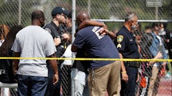 Newport News, VA, police responded to a shooting at Heritage High School on Monday. Newport News, VA, police responded to a shooting at Heritage High School on Monday.