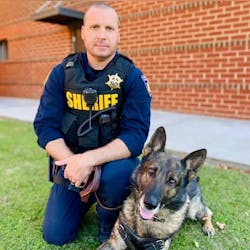 Bradley County, TN, Sheriff's Office K-9 Joker with handler Deputy Eduardo Choate. Bradley County, TN, Sheriff's Office K-9 Joker with handler Deputy Eduardo Choate.